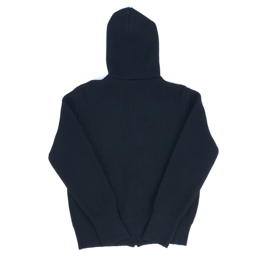 CHROME HEARTS CASHMERE ZIP UP CEMETERY PATCH HOODIE