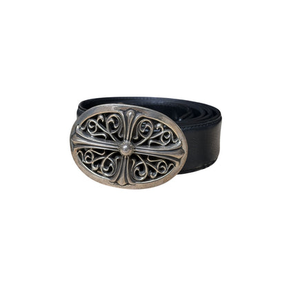 chrome hearts cross buckle belt