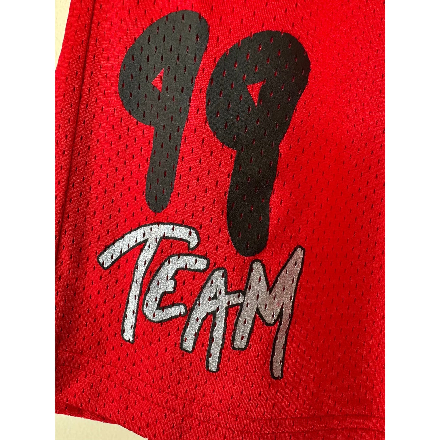 Chrome Hearts Matty Boy Red Form Stadium Basketball Shorts