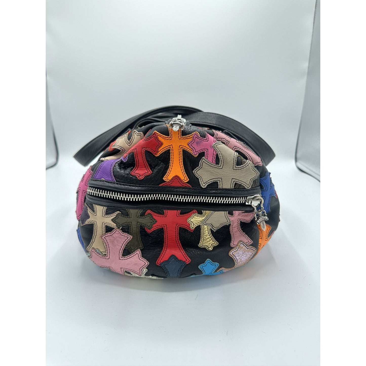 CHROME HEARTS MULTICOLOR CROSS PATCH DUFFLE BAG