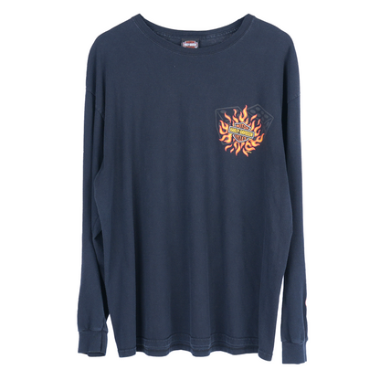 VINTAGE HARLEY DAVIDSON DICE FLAME LONG SLEEVE