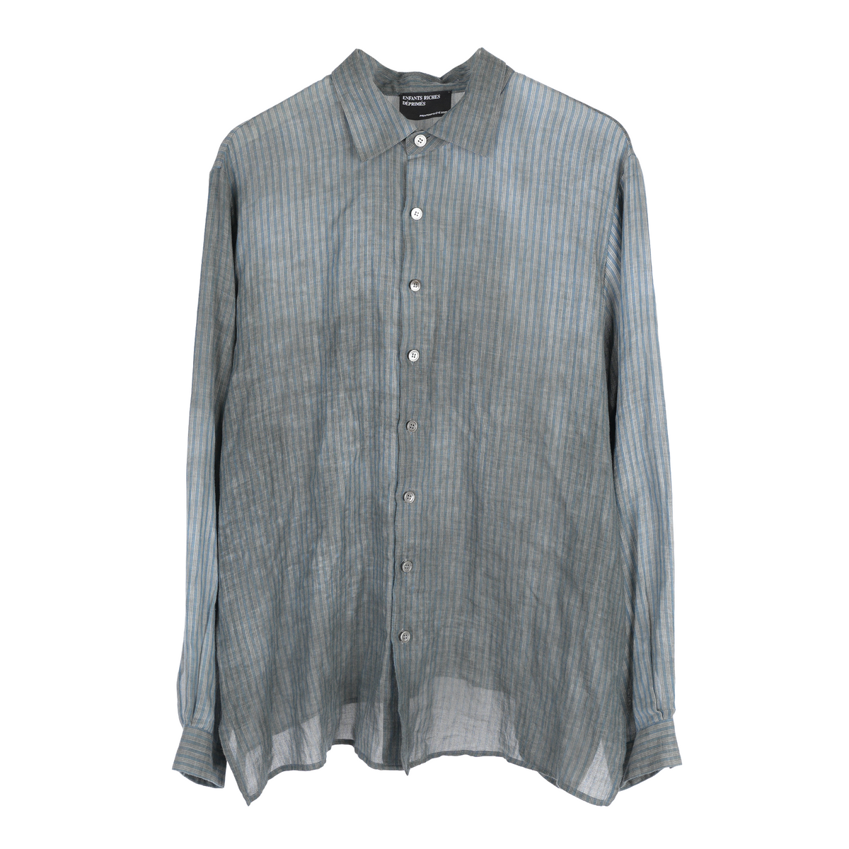 ENFANTS RICHES DÉPRIMÉS ERD STAINED BUTTON DOWN LONGSLEEVE TEE