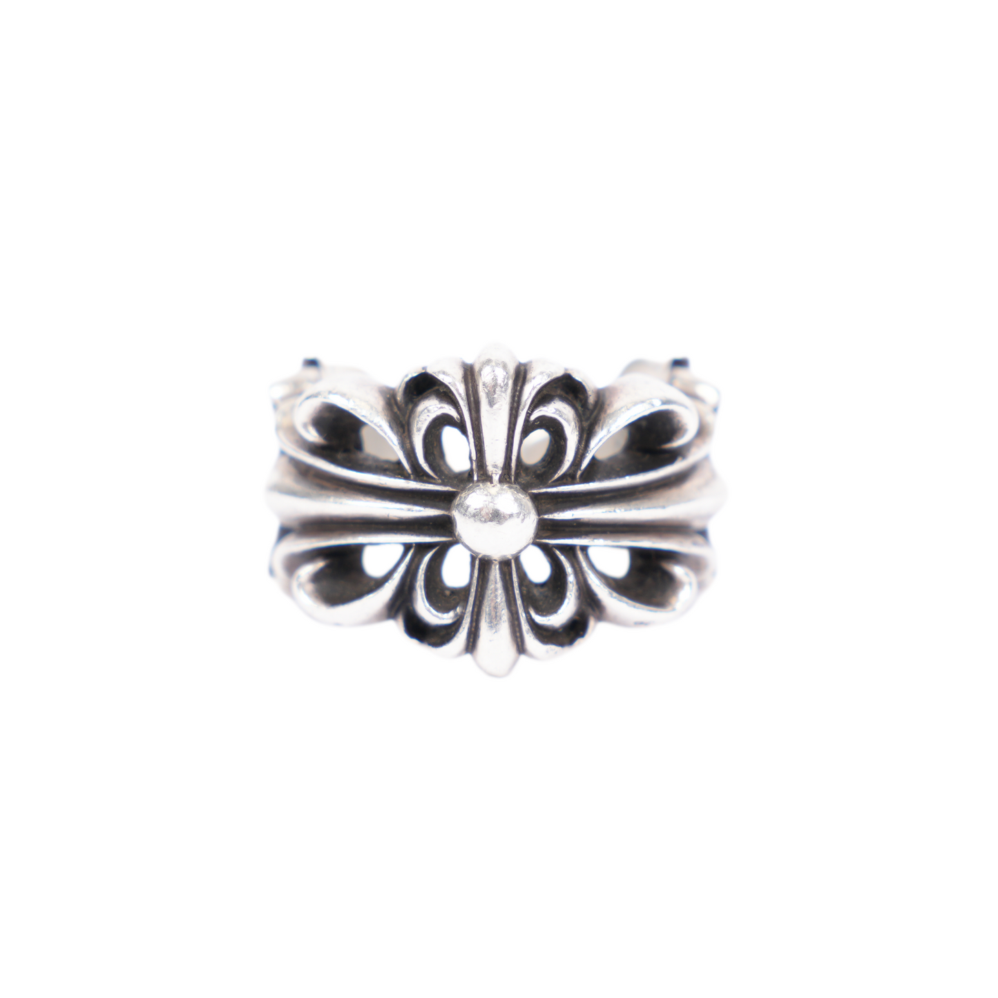 CHROME HEARTS DOUBLE FLORAL RING