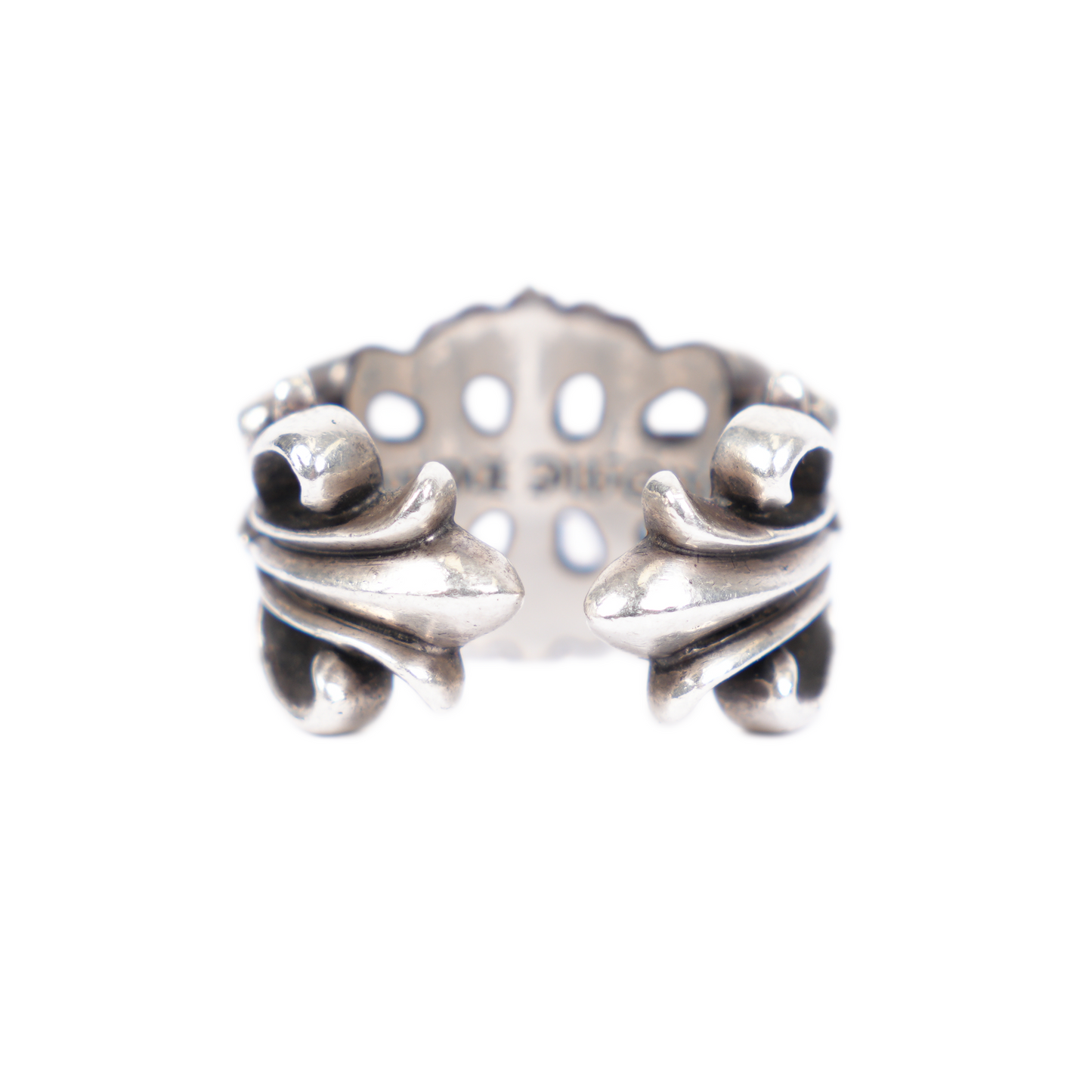 CHROME HEARTS DOUBLE FLORAL RING