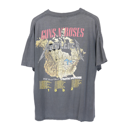 VINTAGE FADED METALLICA GUNS N ROSES TEE