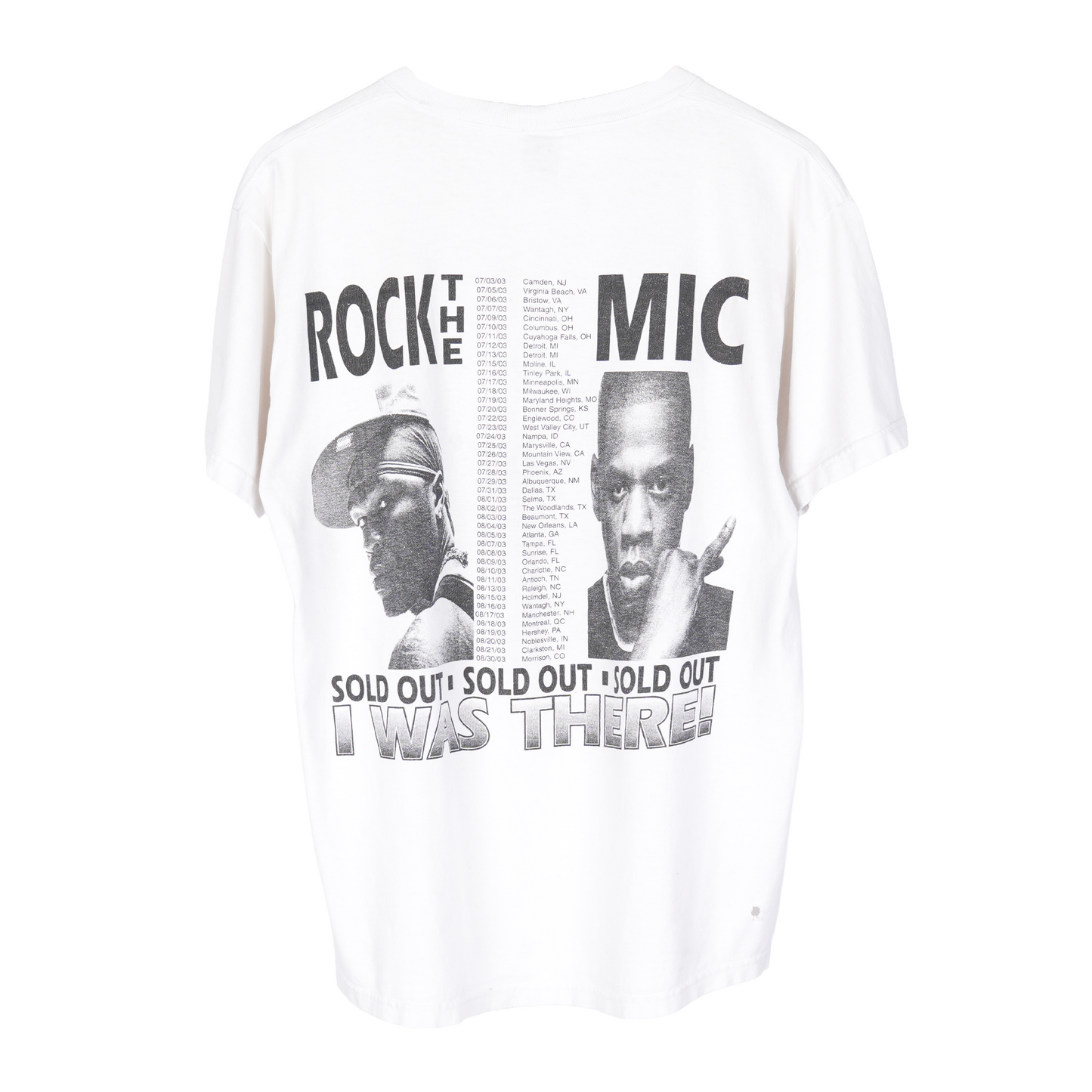 VINTAGE Rock The Mic Tour Rap Tee