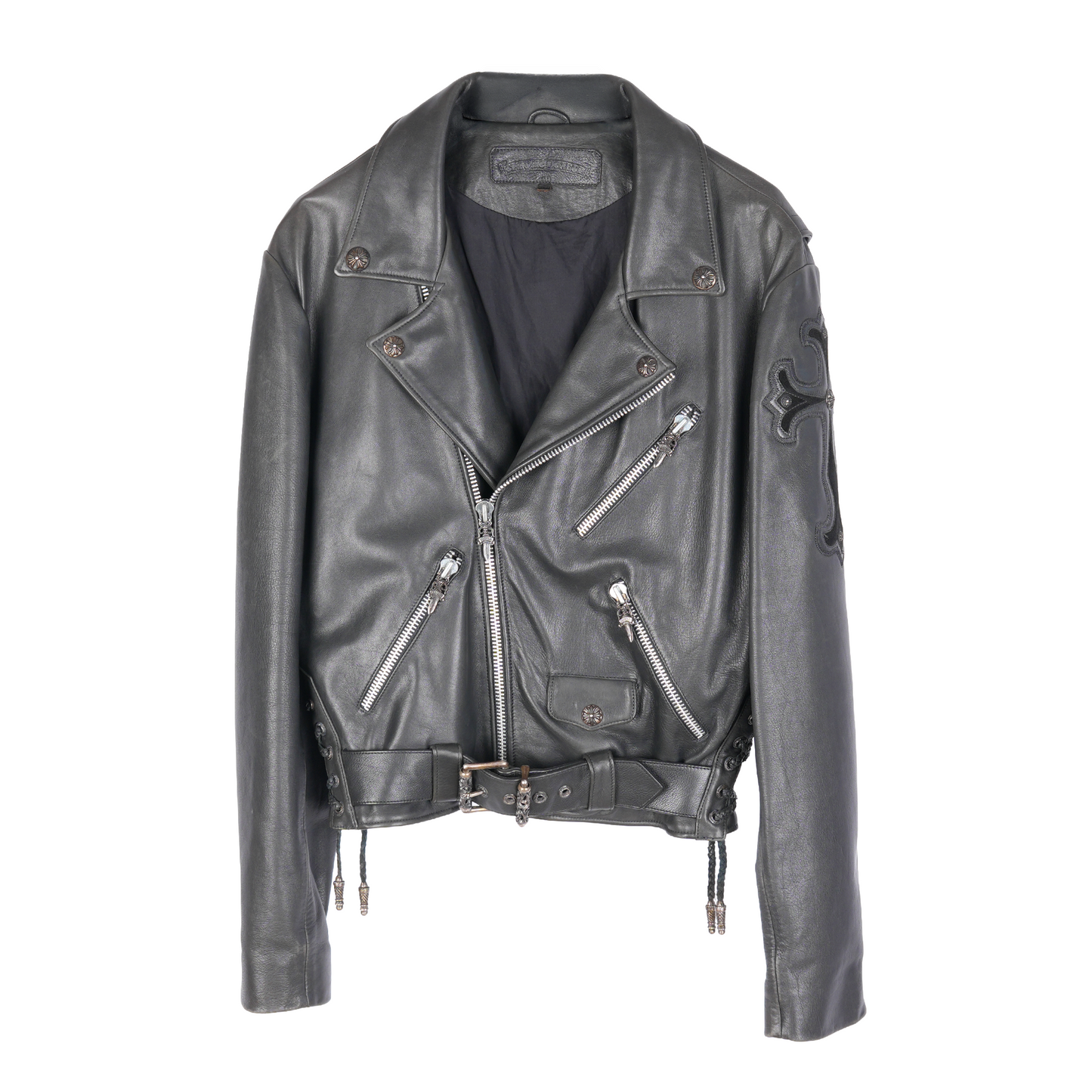 CHROME HEARTS PERFECTO FILIGREE LEATHER JACKET