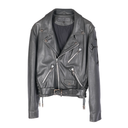 CHROME HEARTS PERFECTO FILIGREE LEATHER JACKET