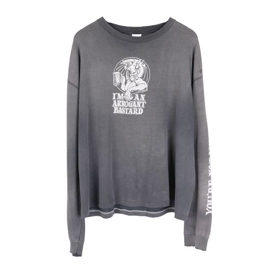 VINTAGE ARROGANT BASTARD ALE FADED LONG SLEEVE T-SHIRT