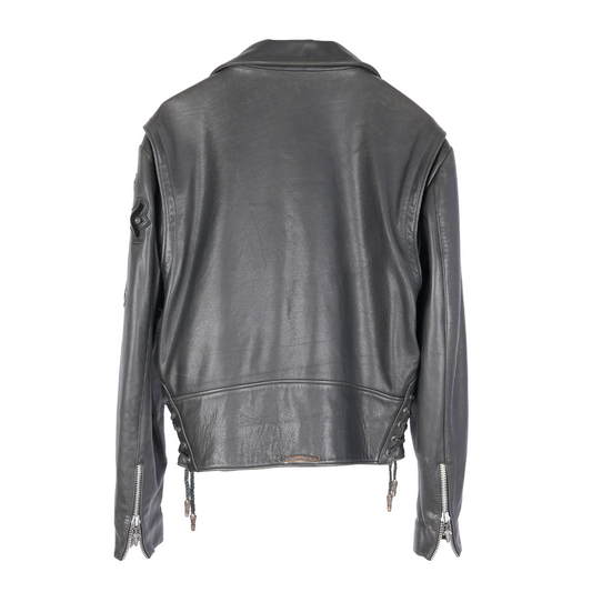 CHROME HEARTS PERFECTO FILIGREE LEATHER JACKET