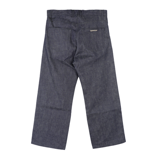 CHROME HEARTS INDIGO KS CUT DENIM SZ 32