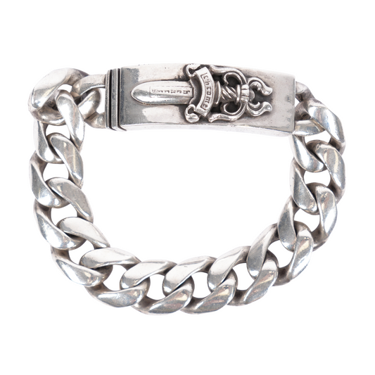 Chrome Hearts DAGGER ID CUBAN LINK BRACELET