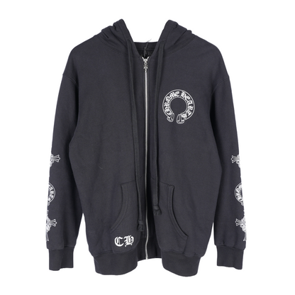 CHROME HEARTS VINTAGE THERMAL ZIP UP HOODIE OG SOAP
