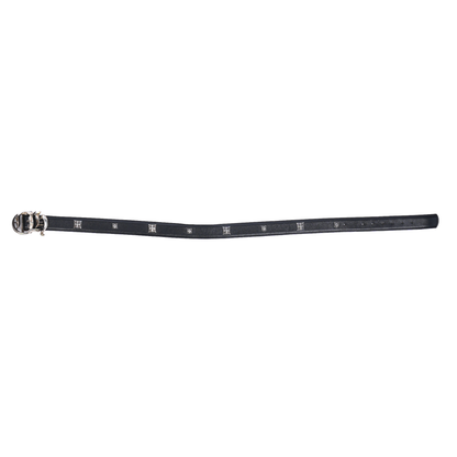 CHROME HEARTS CH LOGO BELT BLACK STUD STRAP
