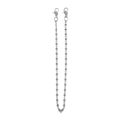 CHROME HEARTS 36 LINK DOUBLE LOBSTER FLEUR BALL WALLET CHAIN