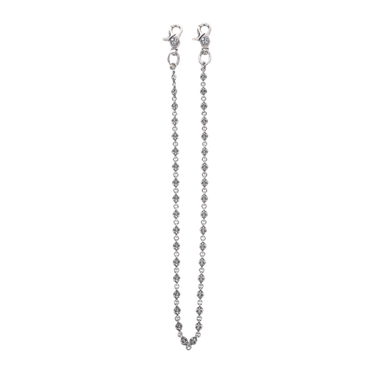 CHROME HEARTS 36 LINK DOUBLE LOBSTER FLEUR BALL WALLET CHAIN