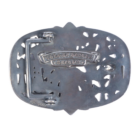 CHROME HEARTS BLACK RHODIUM CEMETERY BUCKLE