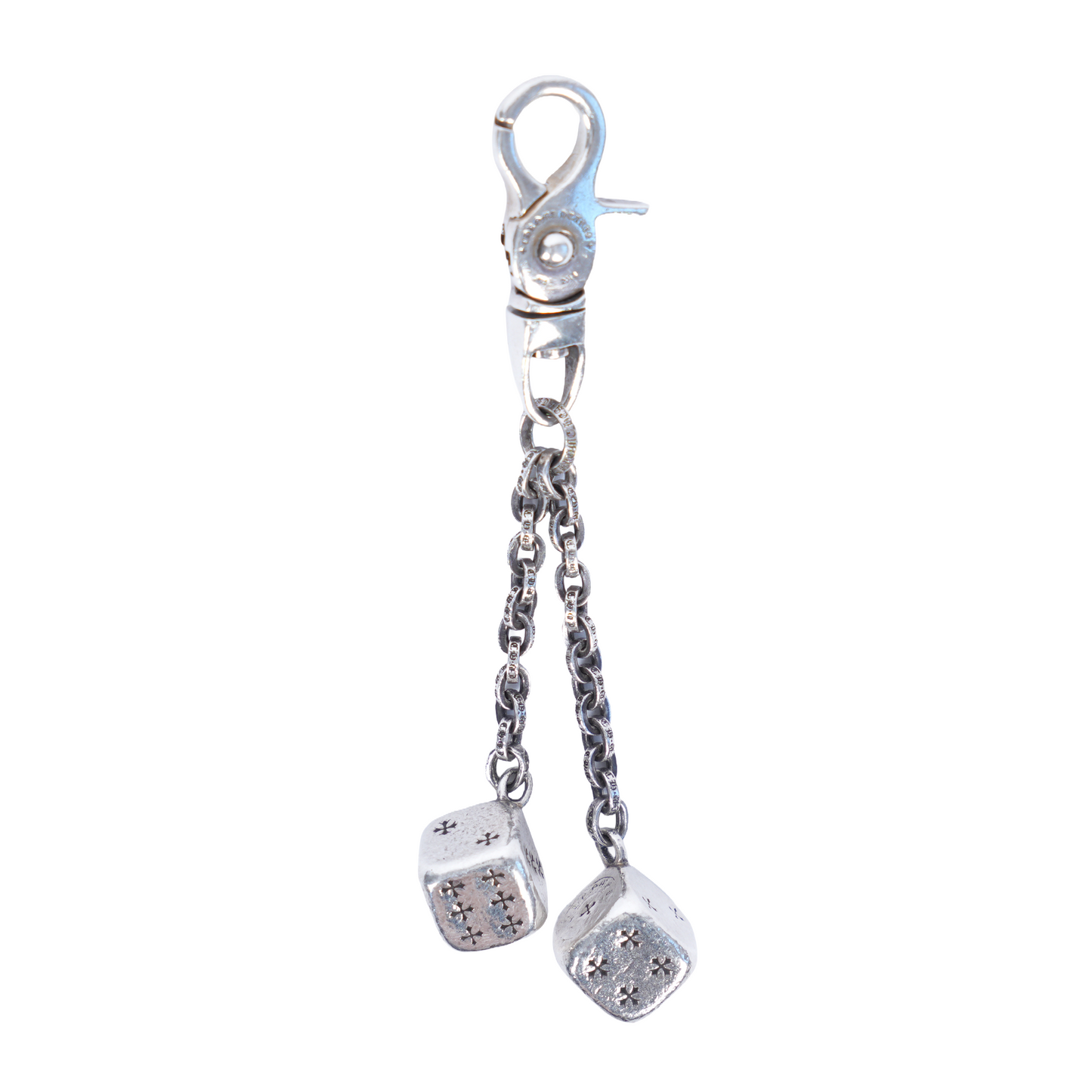 CHROME HEARTS DBL DICE KEYCHAIN