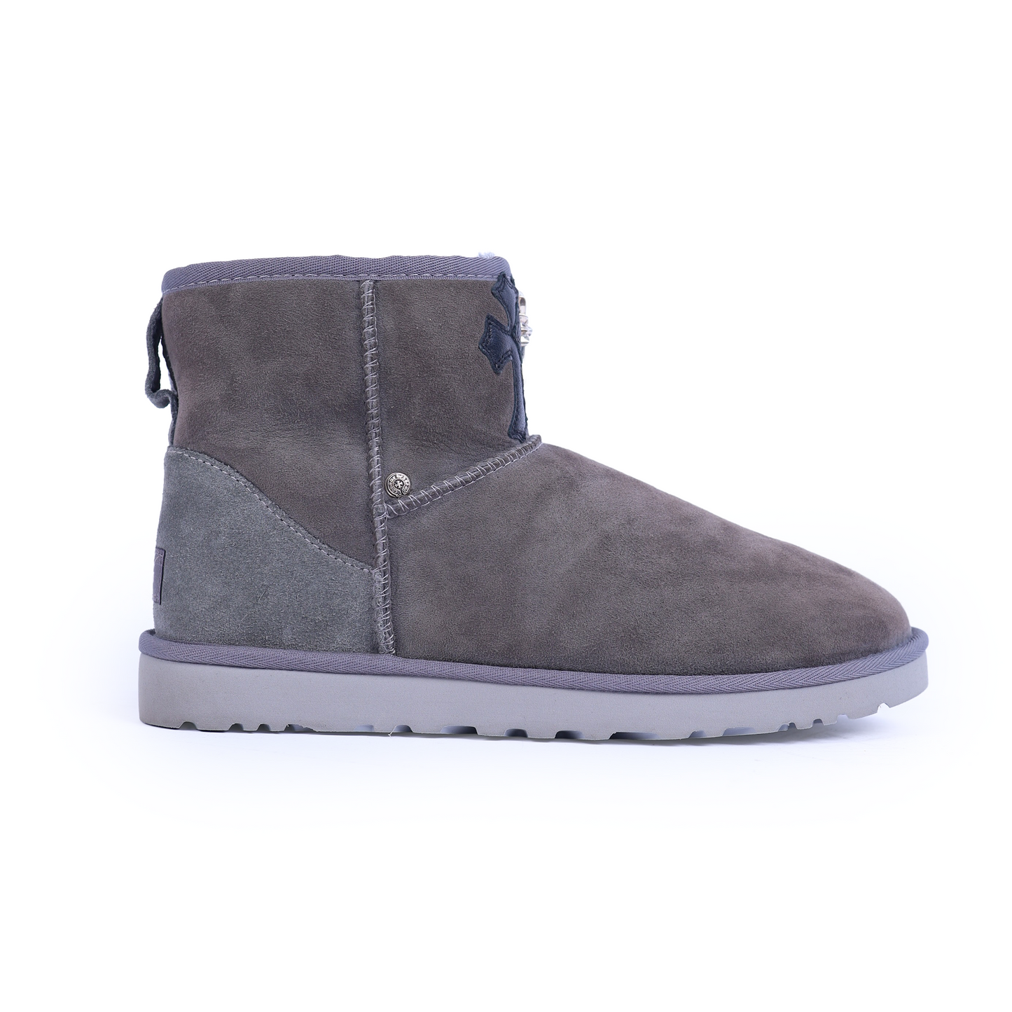 CHROME HEARTS GREY MID TRIPLE CROSS UGGS