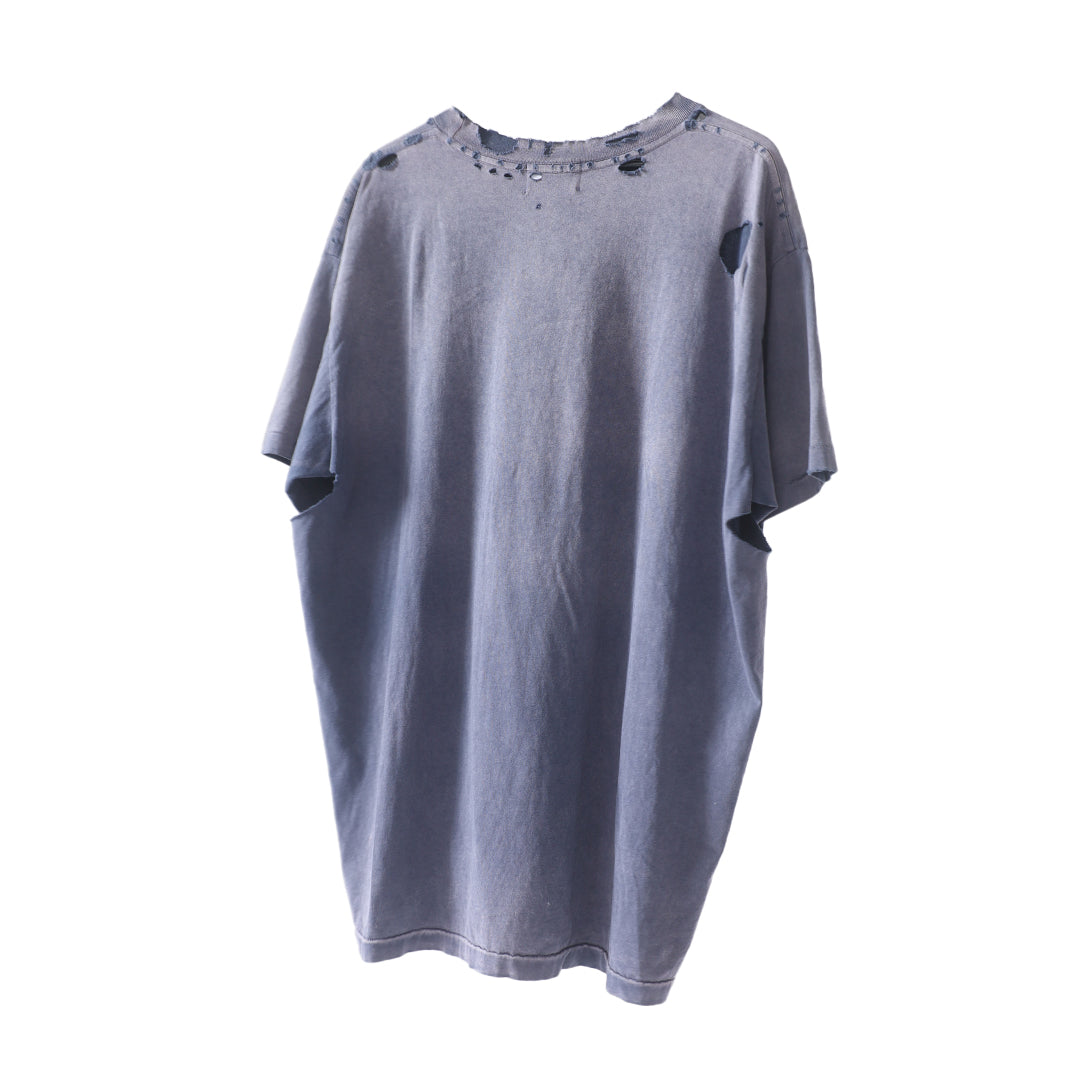 ERD ENFANTS RICHES DEPRIMES Thrashed  FADED Navy Logo Pocket Tee