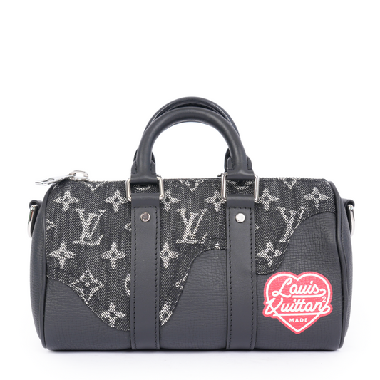 LV DENIM MONOGRAM LV MADE MINI PURSE