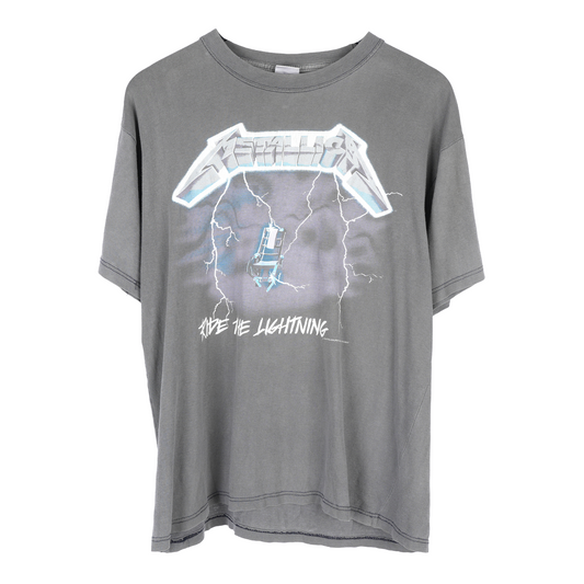 VINTAGE FADED METALLICA FEEL THE LIGHTNING TEE