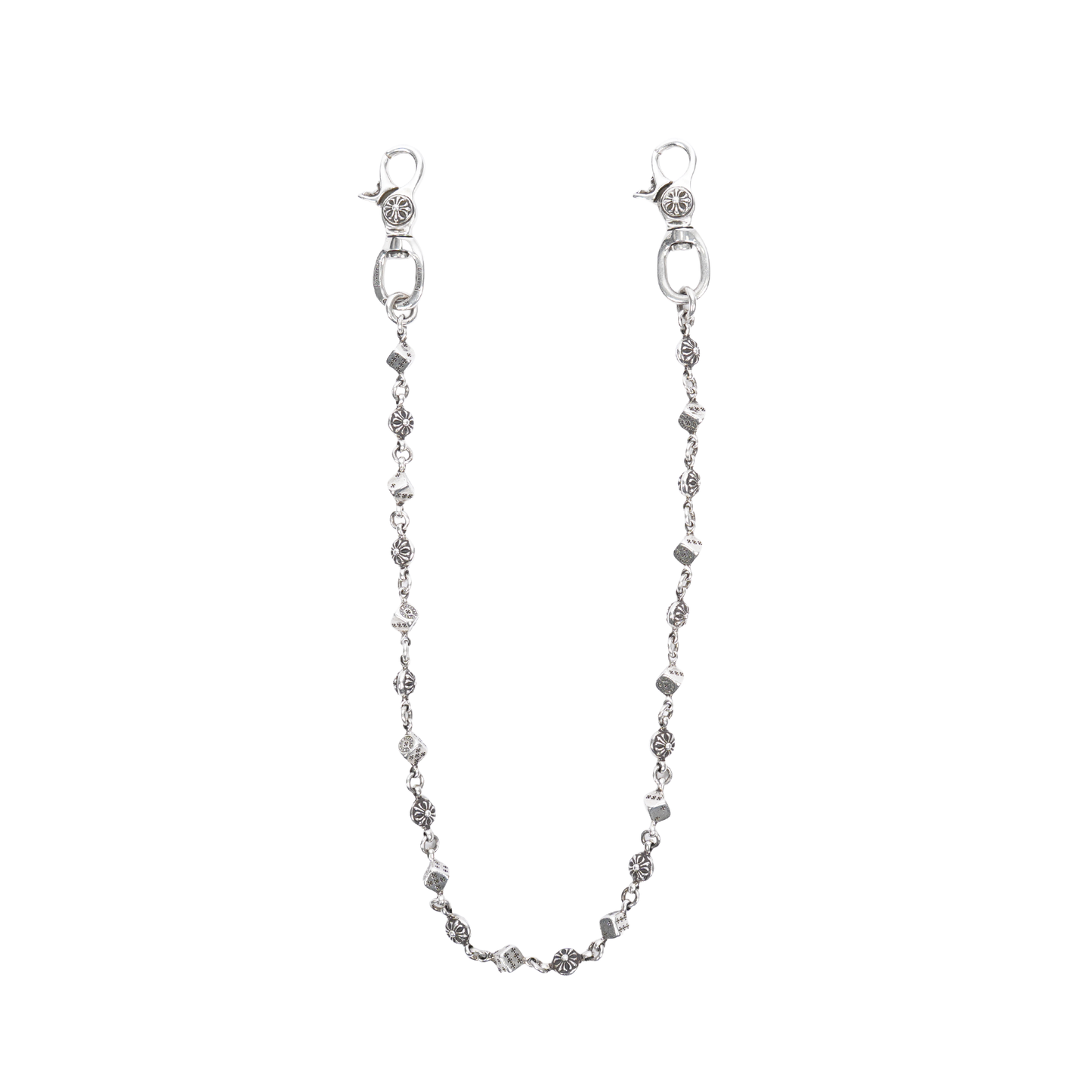 Chrome Hearts Dice Wallet Chain Long 22 Link Double Lobster