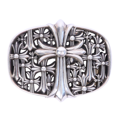 SILVER CEMETERY BUCKLE