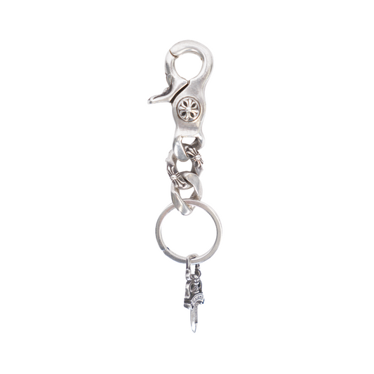 CHROME HEARTS FANCY LINK DAGGER KEY CHAIN