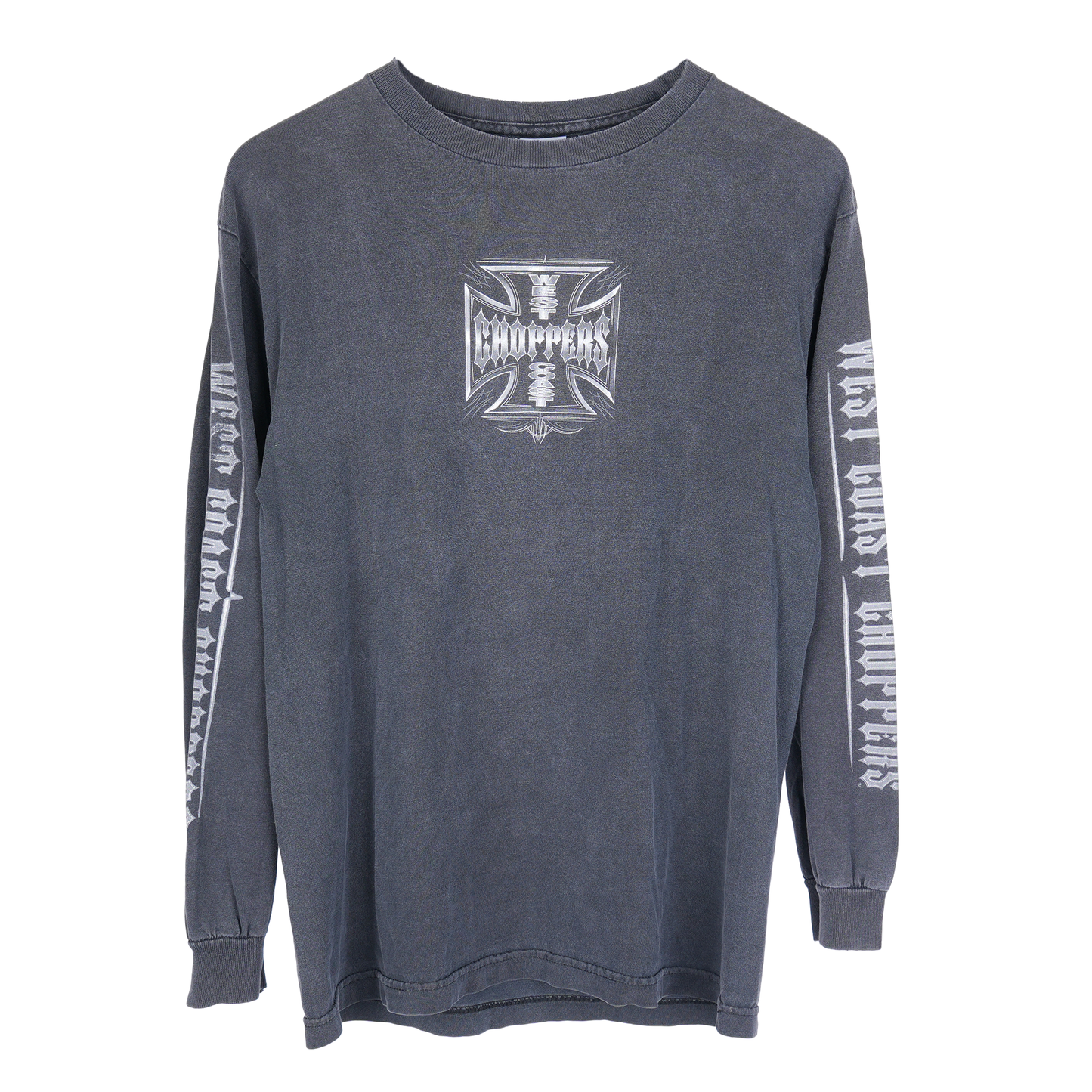 WCC LOGO GREY FADED LONG SLEEVE LONG BEACH T-SHIRT