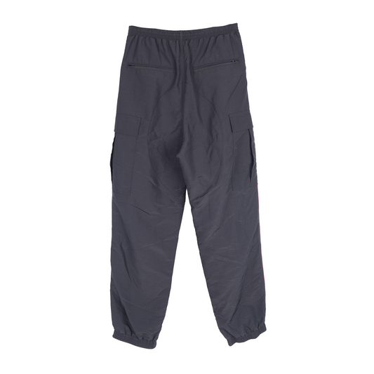 BALENCIAGA RED LINED NYLON CARGO TRACK PANTS