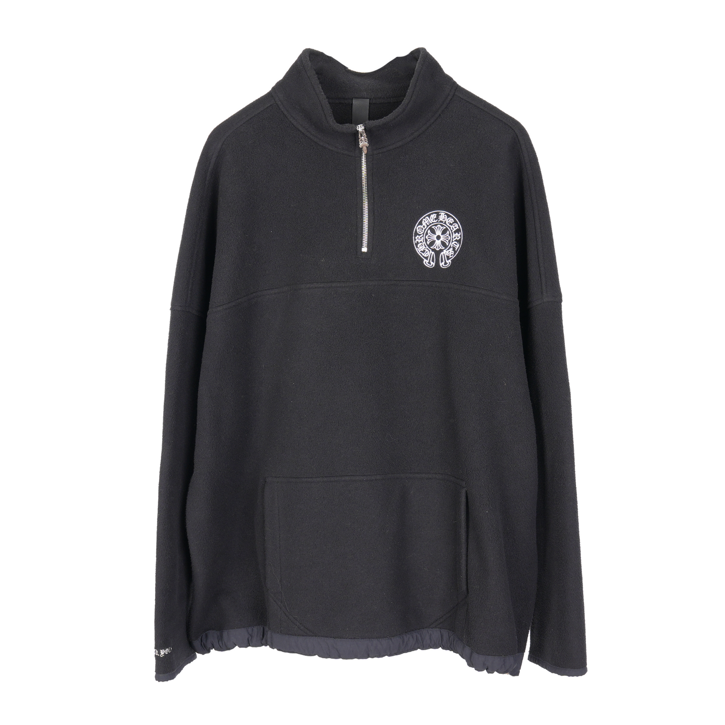 CHROME HEARTS HORSESHOE EMBROIDERED QUARTER ZIP FLEECE JACKET