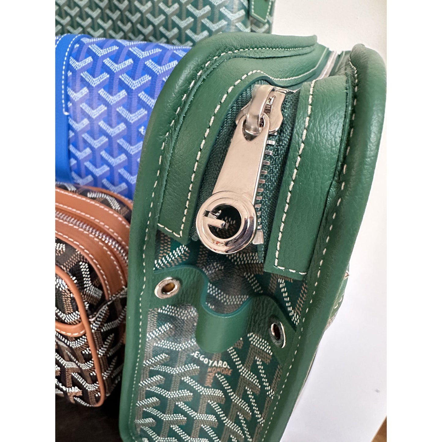 GOYARD JOUVENCE GM GREEN BAG POUCH TOILETRY