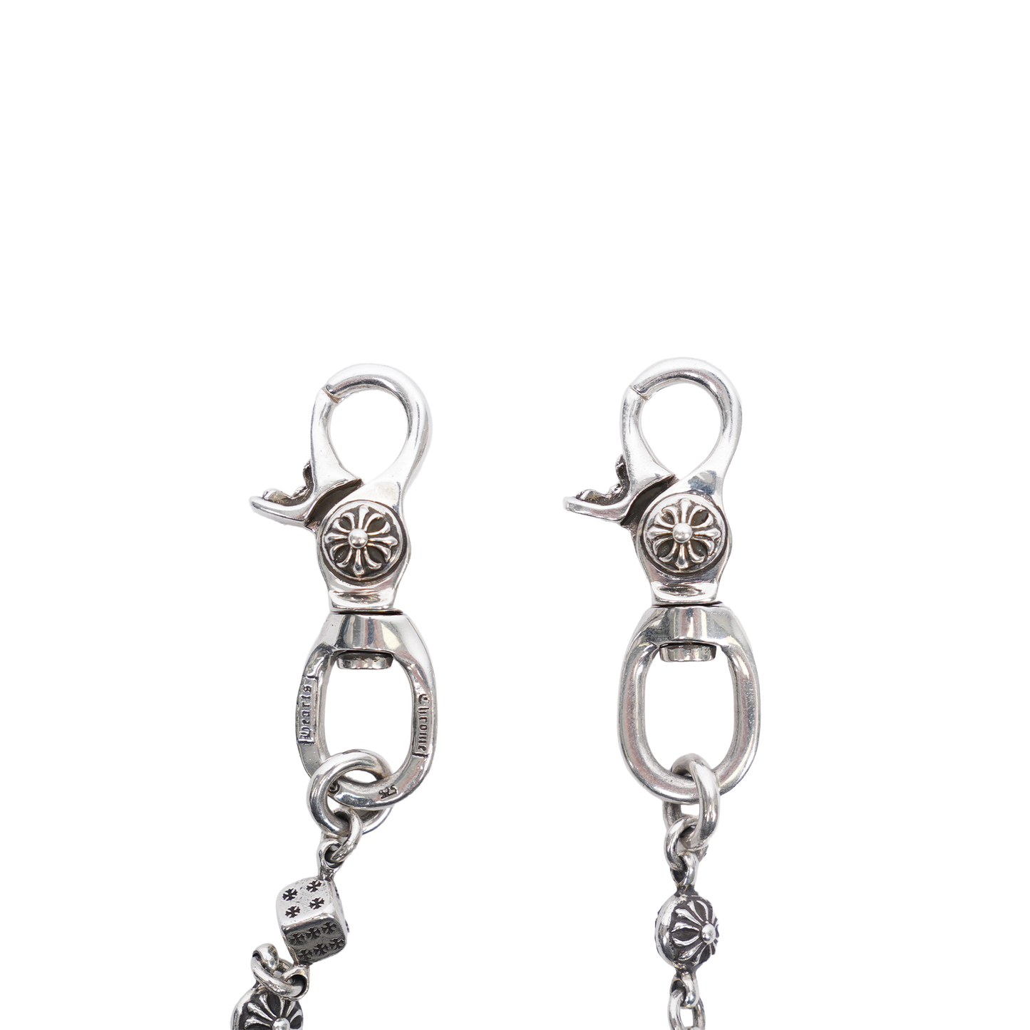 Chrome Hearts Dice Wallet Chain Long 22 Link Double Lobster