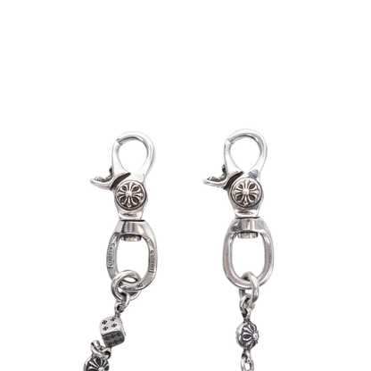 Chrome Hearts Dice Wallet Chain Long 22 Link Double Lobster