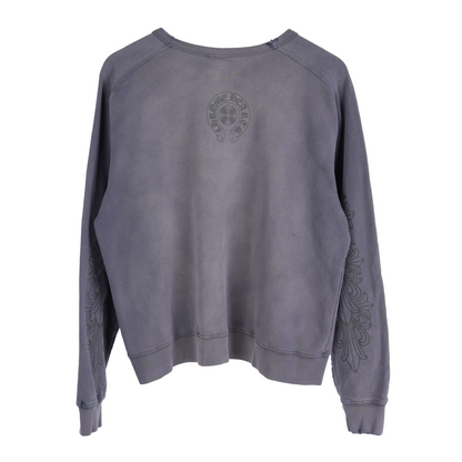 CHROME HEARTS VINTAGE FADED FLORAL DAGGER LONG SLEEVE