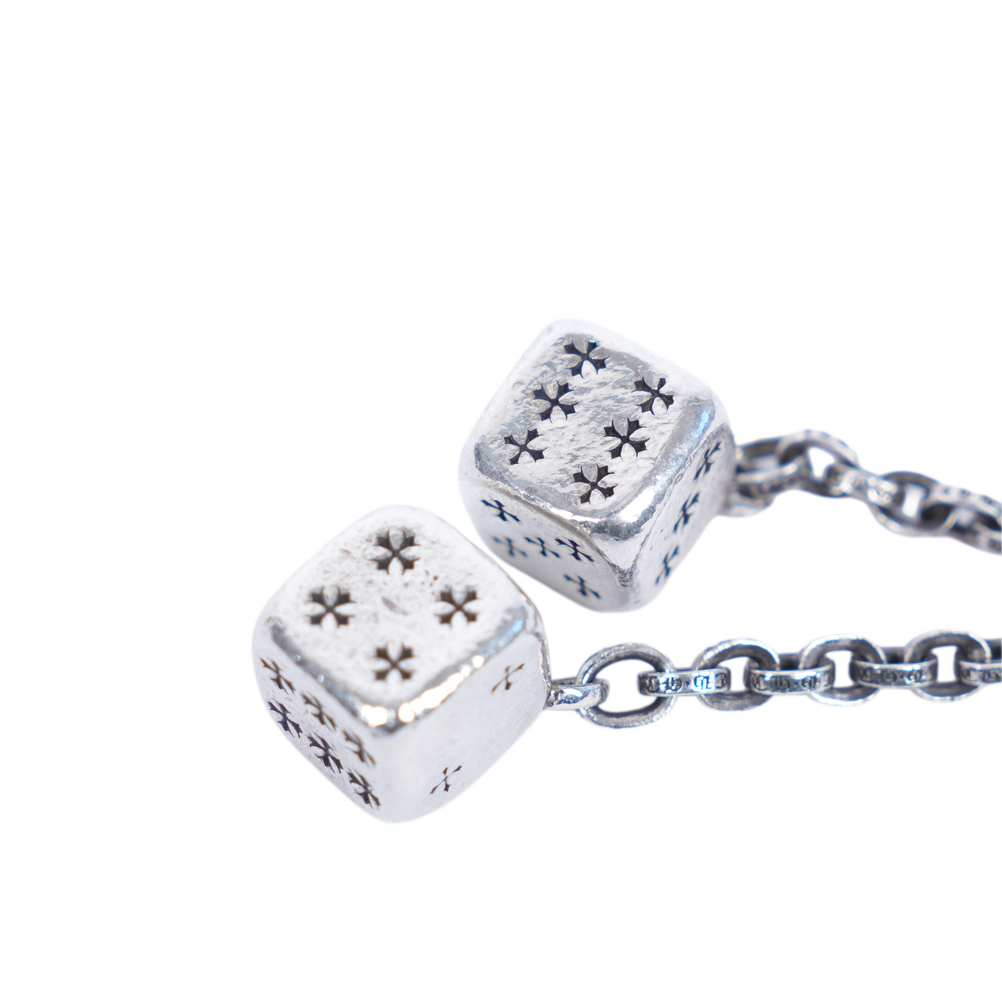 CHROME HEARTS DBL DICE KEYCHAIN