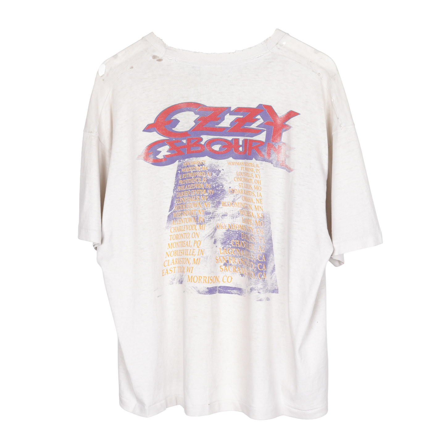 VINTAGE THRASHED OZZY OZBOURNE TEE