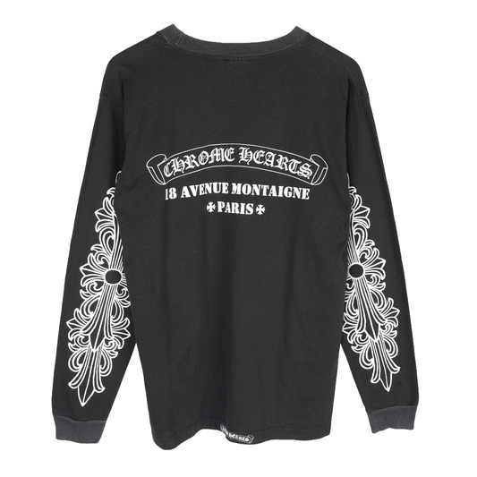CHROME HEARTS VINTAGE PARIS FLORAL LONG SLEEVE TEE