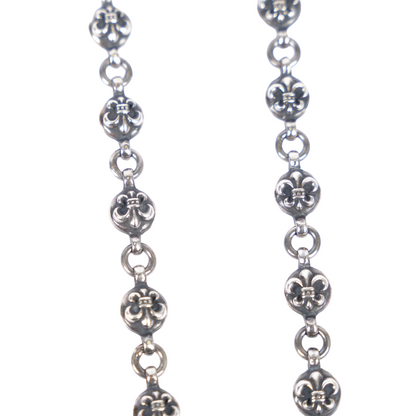 CHROME HEARTS 36 LINK DOUBLE LOBSTER FLEUR BALL WALLET CHAIN