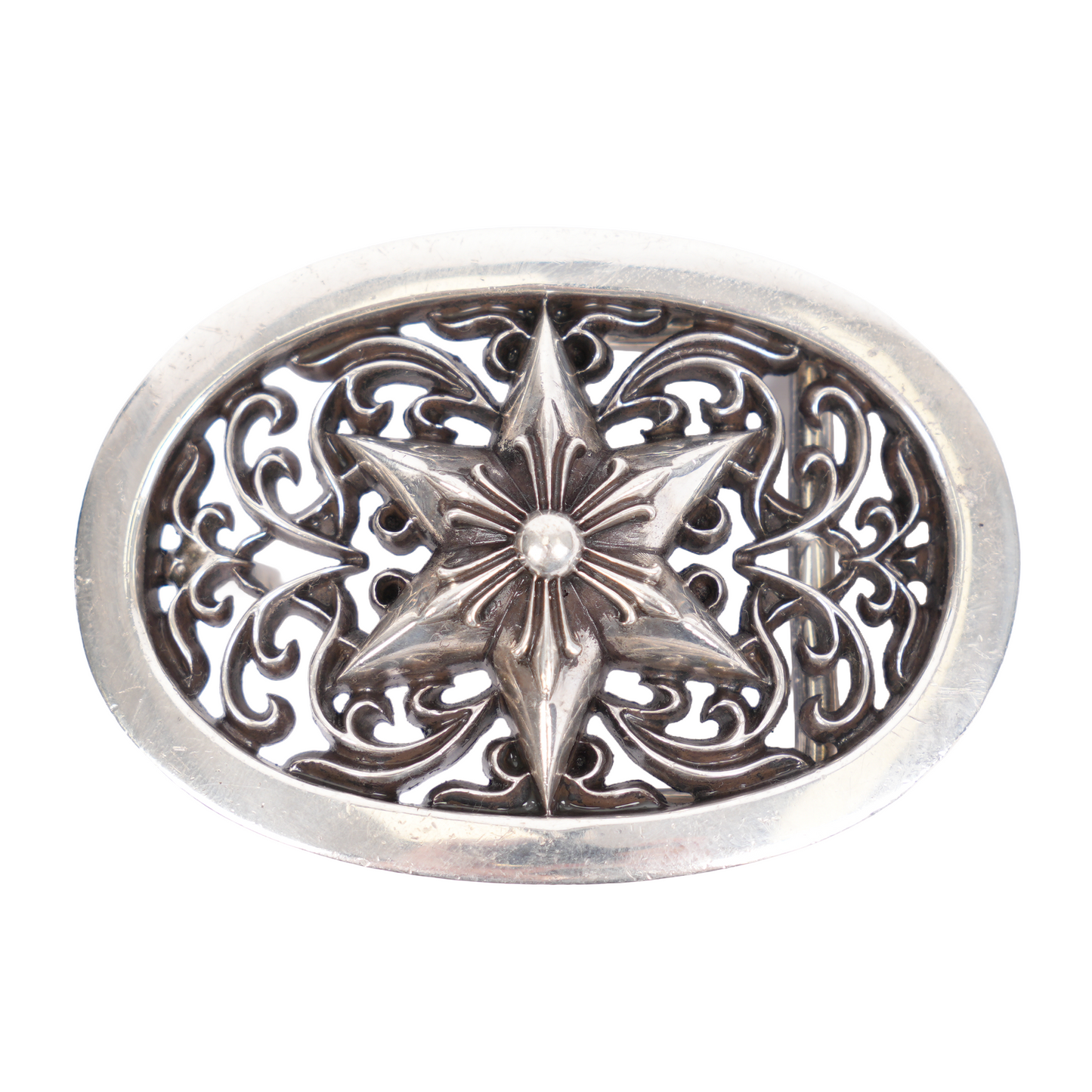 CHROME HEARTS STAR OVAL BUCKLE