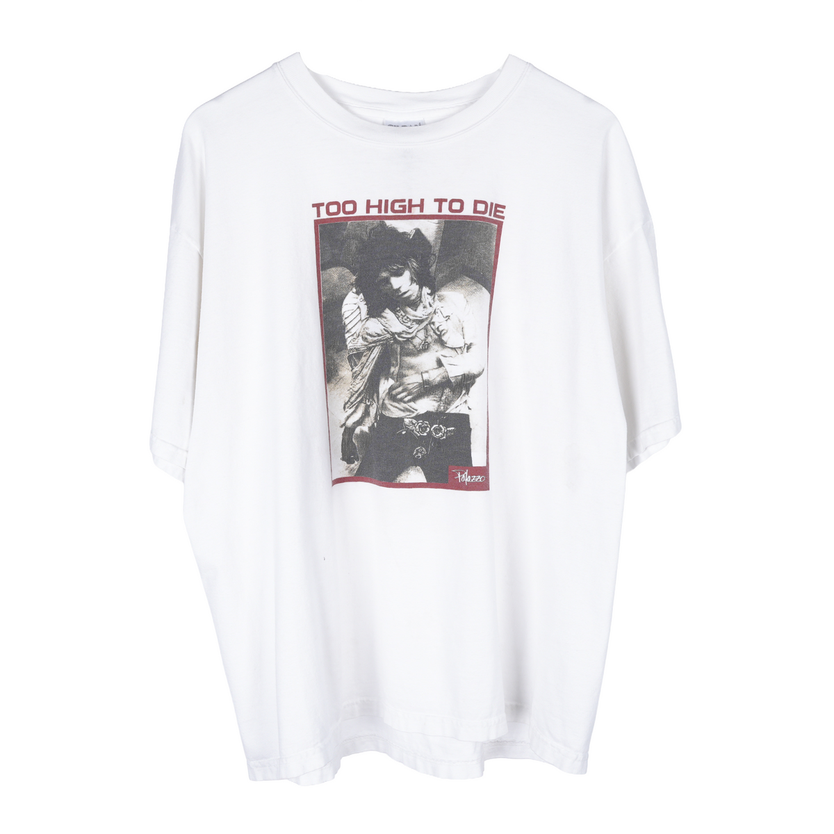 VINTAGE KEITH RICHARDS 'TOO HIGH TO DIE' THE ROLLING STONES TEE