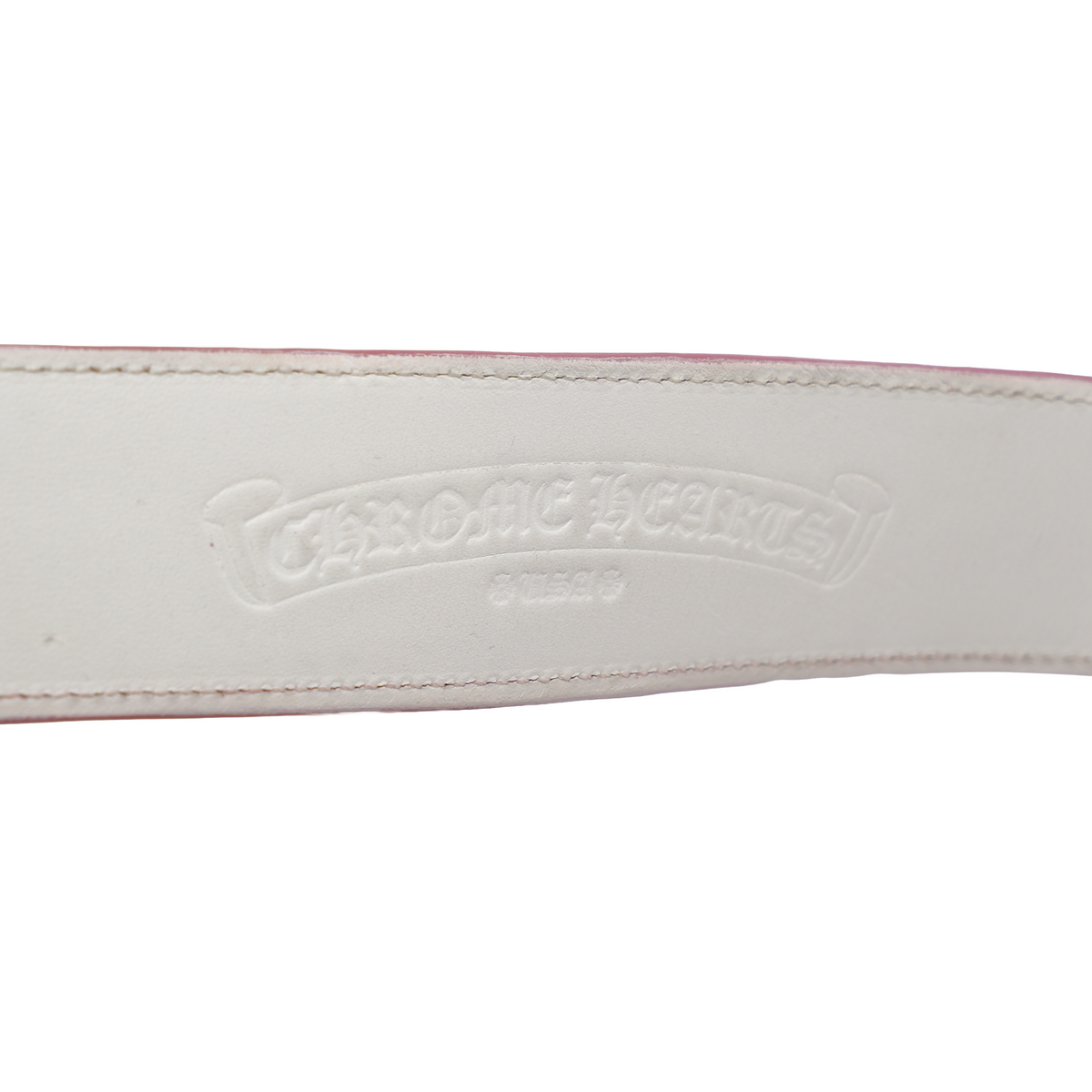 CHROME HEARTS PINK PATENT LEATHER GUNSLINGER BELT