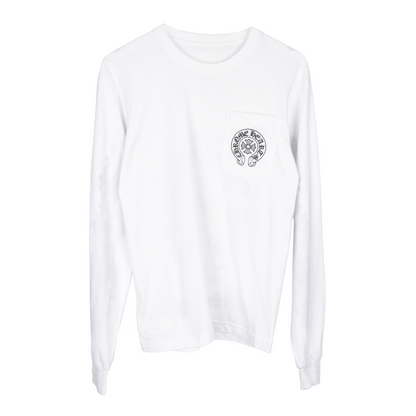 CHROME HEARTS LAS VEGAS FLORAL HORSESHOE POCKET LONG SLEEVE