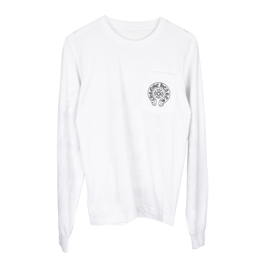 CHROME HEARTS LAS VEGAS FLORAL HORSESHOE POCKET LONG SLEEVE
