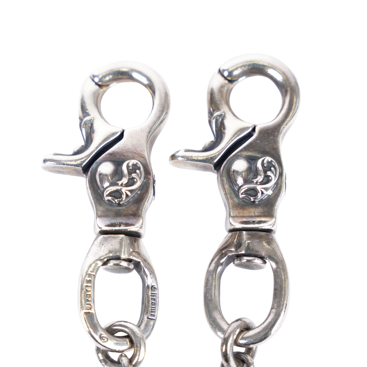 CHROME HEARTS 36 LINK DOUBLE LOBSTER FLEUR BALL WALLET CHAIN