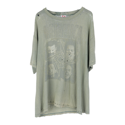 VINTAGE FADED GREEN METALLICA TEE