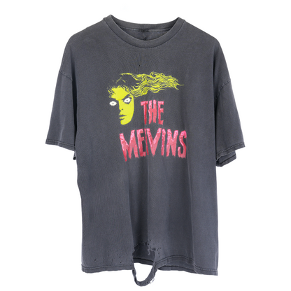 VINTAGE DISTRESSED MELVINS BLACK TEE
