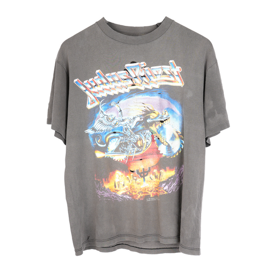VINTAGE THRASHED JUDAS PRIEST SUMMER TOUR '91 TEE