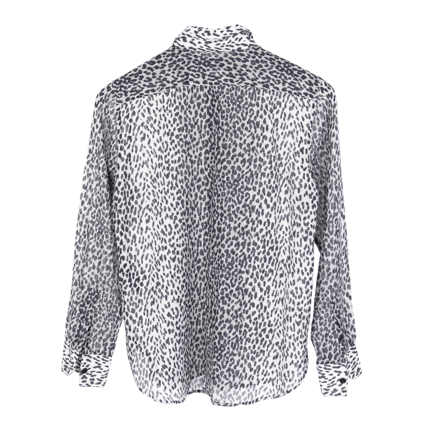 SAINT LAURENT PARIS BABY CAT PORINT BUTTON UP SHIRT